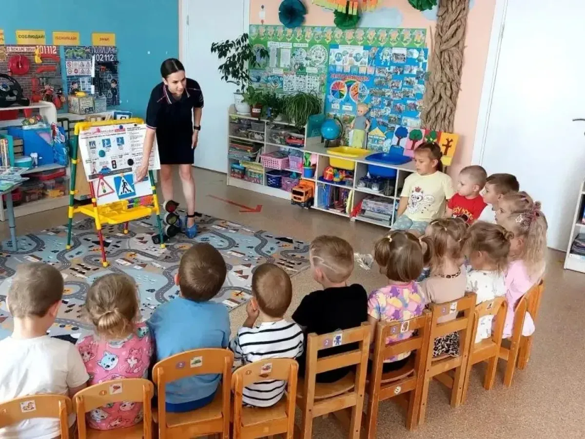 В Валуйском округе дошкольников обучили правилам дорожной безопасности