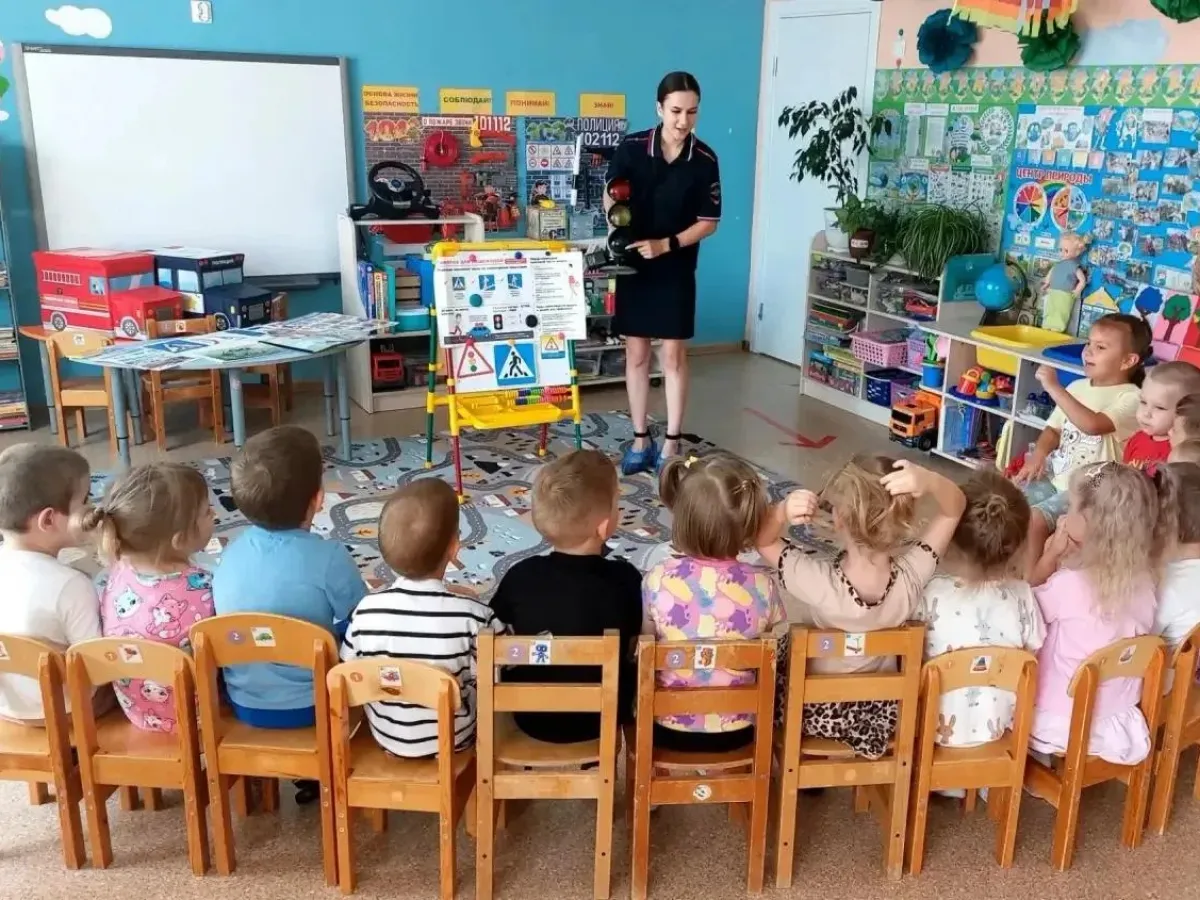 В Валуйском округе дошкольников обучили правилам дорожной безопасности